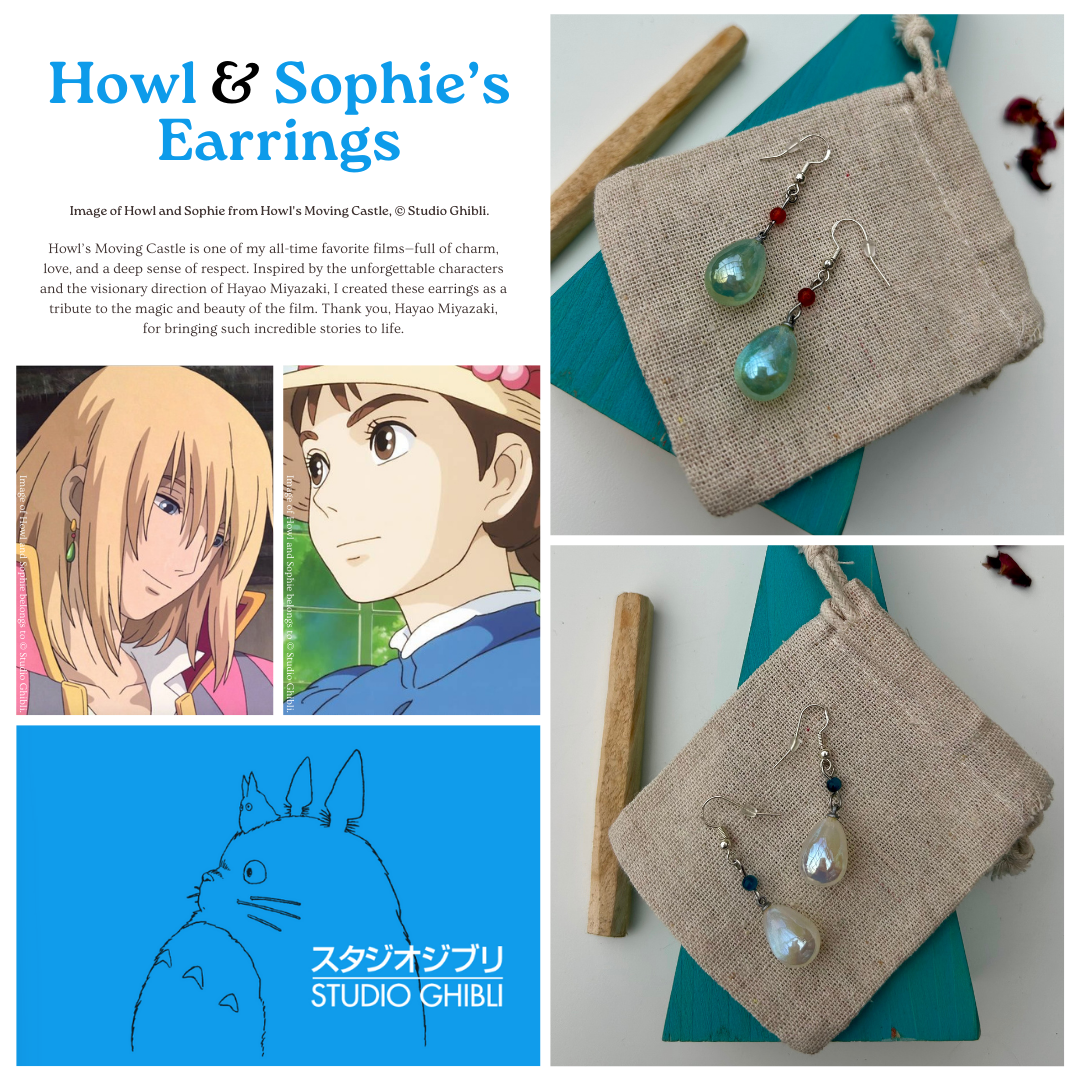 Sophie's x Blue Tigers Eye Earrings