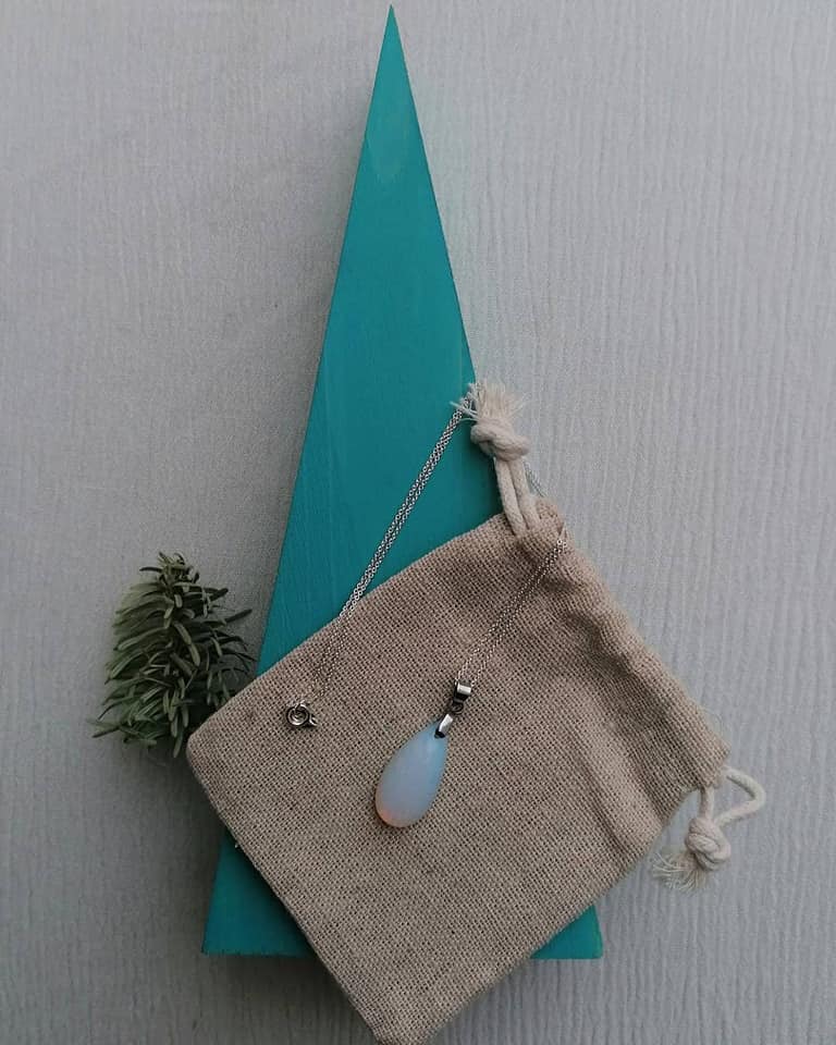 Opalite Teardrop Necklace