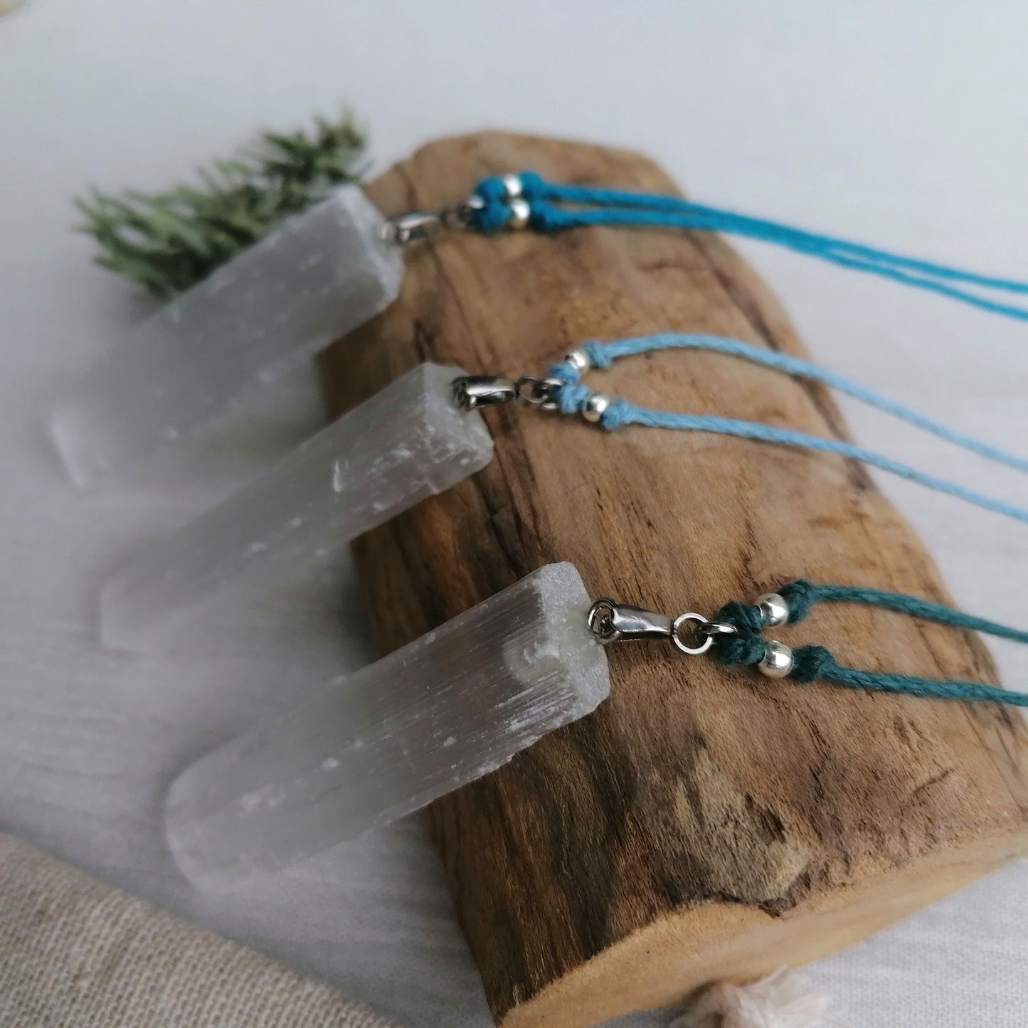 Selenite x Hemp Necklace