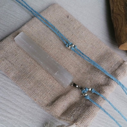 Selenite x Hemp Necklace