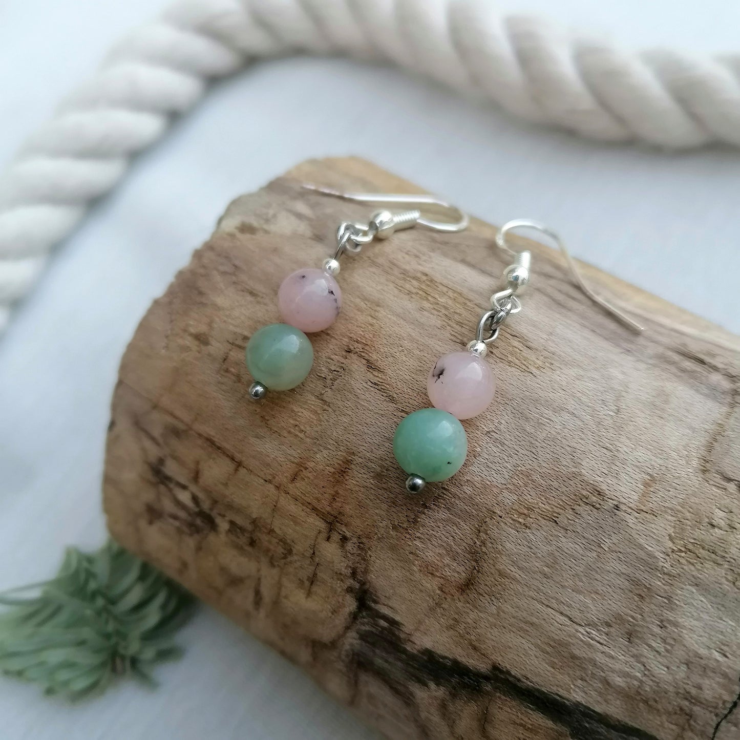 Amazonite x Cherry Blossom Jasper Necklace